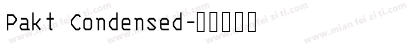Pakt Condensed字体转换
